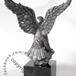 Eagle - Sculpture, Bronze Coated Figurine - thumbnail 4