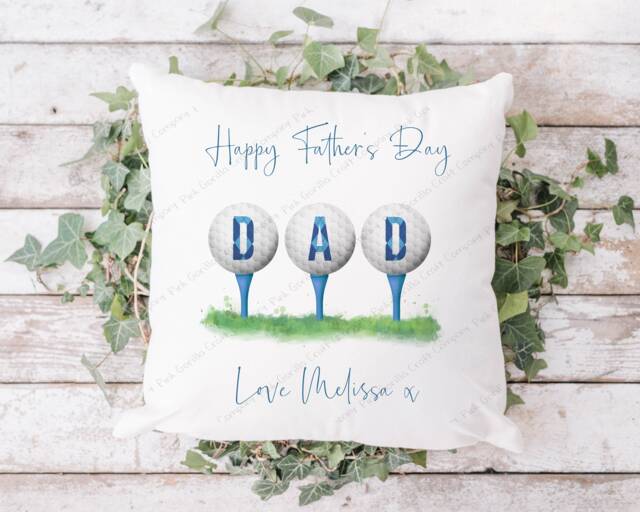 Golf Cushion, Golfer Pillow, Gift, Gift, Gift For Him, Golfer, Father's Day Dad, Grandad - image 1