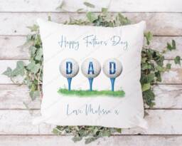 Golf Cushion, Golfer Pillow, Gift, Gift, Gift For Him, Golfer, Father's Day Dad, Grandad - thumbnail 1