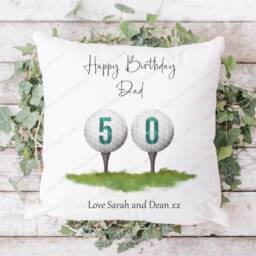 Golf Cushion, Golfer Pillow, Gift, Gift, Gift For Him, Golfer, Father's Day Dad, Grandad - thumbnail 2