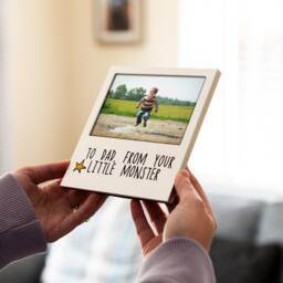 Little Monster Photo Frame - Picture Gift For Dad Fathers Day Birthday 003 - thumbnail 2