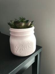 500 Ml Powder Pink Mason Jar