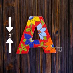 Colorful Ceramic Tiles Letter, Custom Name Sign, Personalized Gift Alphabet Art, Letter Wall 3D Letters Decor - thumbnail 3