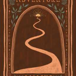 Adventure Awaits Art Print - Boho Travel Poster, Earthy Wall Decor - thumbnail 2