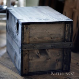 "Wooden Crate, Cargo Chest, Table, Storage Box ""Pearl Harbor" - thumbnail 3