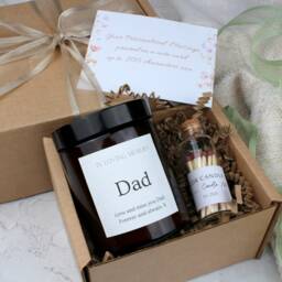 In Memory Of Dad Candle Sympathy Gift, Memorial Keepsake - thumbnail 3