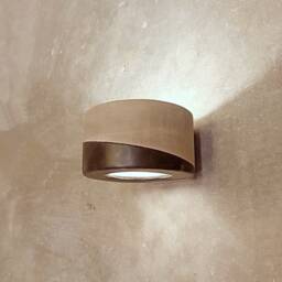 Handmade Ceramic Wall Sconce Modern Black & Grey Light Fixture - thumbnail 2