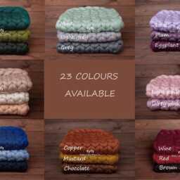 Exclusive Quality Chunky Wool Blanket, Mint Photo Prop, Newborn Prop, Newborn Props, Baby - thumbnail 2