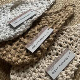 Small Cream Hanging Plant Pot Holder - Boho Wall Planter Indoor Houseplant Display - thumbnail 4