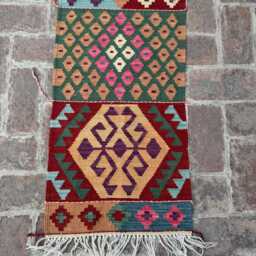 4x6 Modern Afghan Wool Kilim Rug - Hand-Knotted Tribal Flatweave Vibrant Geometric Carpet For Studio Or Living Space Gift Idea - thumbnail 2