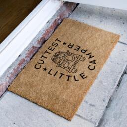 Campervan Gifts - Cutest Little Camper Camping Accessories Doormat For Dad Door Mat - thumbnail 2