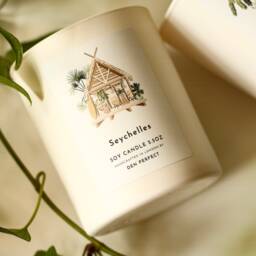 Seychelles Soy Candle Vegan Natural Tropical Island Gift For Her Beach Home Decor Summer Bundle Friend - thumbnail 2