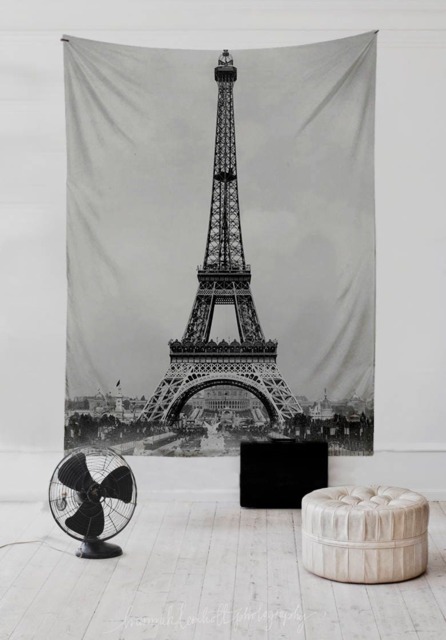 Tour Eiffel - Wall Tapestry Tapestry Hangings Wanderlust Bohemian Home Decor Dorm T#70 - image 1