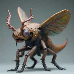 Demonic Insect/Fly Monster - Xl Resin Fantasy Showpiece Collector Statue - thumbnail 2