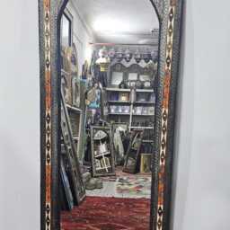 Rectangular Handcrafted Cow Bone Mirror - Unique Traditional Moroccan Piece - thumbnail 4