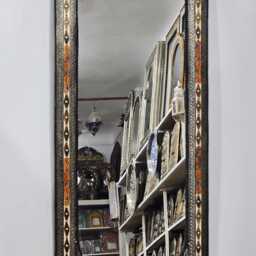Rectangular Handcrafted Cow Bone Mirror - Unique Traditional Moroccan Piece - thumbnail 3