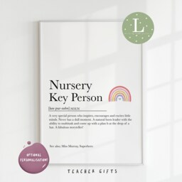 Nursery Teacher Print, Key Person Gift, Gifts, Nursery Teacher Gifts, Gift, Print - thumbnail 2