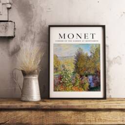 Claude Monet Exhibition Poster, Corner Of The Garden, Art Print, Floral Wall Scenery, Nature, Gift Idea, A1/A2/A3/A4 - thumbnail 2