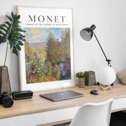 Claude Monet Exhibition Poster, Corner Of The Garden, Art Print, Floral Wall Scenery, Nature, Gift Idea, A1/A2/A3/A4 - thumbnail 3