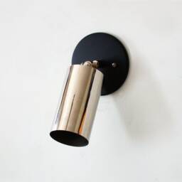 Industrial Nickel & Black Adjustable Sconce Light Vanity Lighting Utility Wall Lamp Mudroom - thumbnail 3