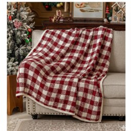 Christmas Throw Blanket, Holiday Decor Gift For Home & Family Cozy Fleece Throw, Family, Unique Design - thumbnail 3
