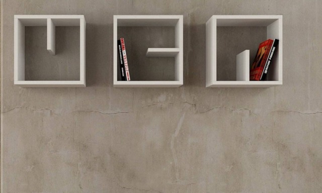 Modern Wood Wall Shelves Handmade Decorative Design - 30x90x15cm - image 1
