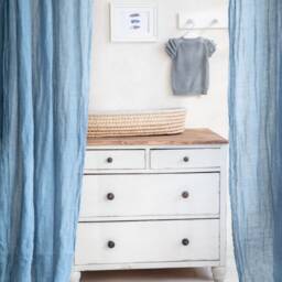 White Sheer Linen Curtains, Canopy Made Of Muslin, Perfect White Drapes - thumbnail 2