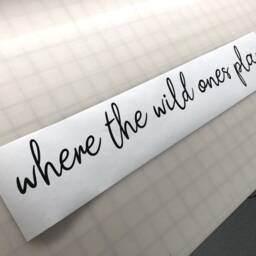 Where The Wild Ones Play Nursery Wall Decor Sticker Kids Playroom Quote Where Art - thumbnail 3