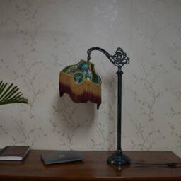 Handmade Secret Garden Lampshade Printed Silk Retro Style - thumbnail 3