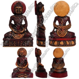 Fasting Buddha Of Lahore Resin Statue Sculpture Figure Buddhist Murti Starving - thumbnail 1