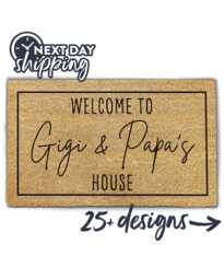 Grandparent Doormat - Christmas Gifts Personalized Gift For Grandparents Grandma Custom Door Mat Welcome New Home - thumbnail 1