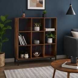 9 Cube Wooden Storage Bookcase Shelving Unit Display Organizer For Living Room Bedroom Office Home - thumbnail 2