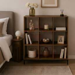 9 Cube Wooden Storage Bookcase Shelving Unit Display Organizer For Living Room Bedroom Office Home - thumbnail 4