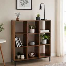9 Cube Wooden Storage Bookcase Shelving Unit Display Organizer For Living Room Bedroom Office Home