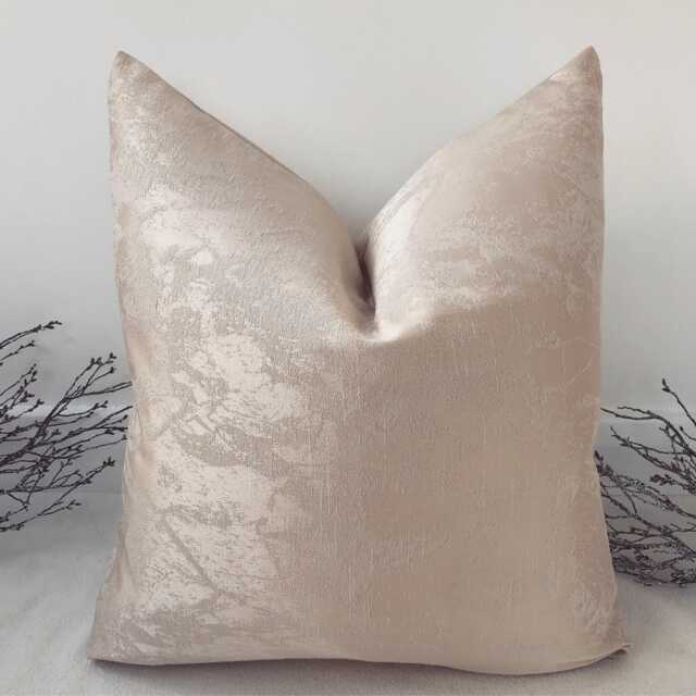 Luxury Rose Pink Cream Scatter Cushion, Square New Home - Style 28 - image 1