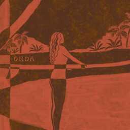 Tropical Surfer Art Print - Surf Girl Palm Tree Wall Decor Boho Beach Illustration - thumbnail 3