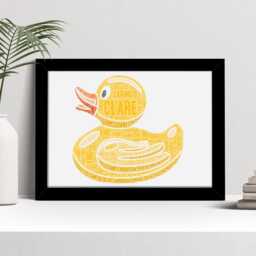Personalised Rubber Duck Word Art Print - Custom Gift - thumbnail 2