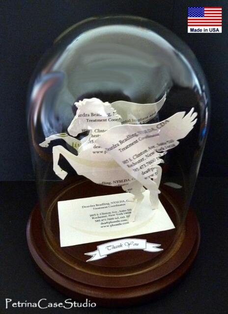 Pegasus, Horse Or Unicorn Business Card Sculpture -Any Theme, Hobby, Sport Profession - image 1