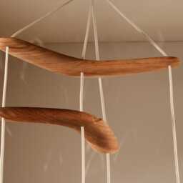 Claylight Boomerang Miro - Modern Hanging Lamp Four Light Pendant Sculptural Ceramic Lighting - thumbnail 2