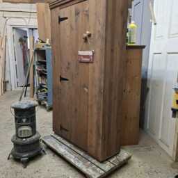 Rustic Linen Cupboard Kitchen Pantry, Larder, Hallway Storage Cabinet - thumbnail 2