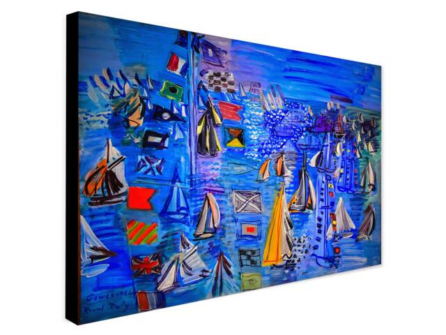 Raoul Dufy Regatta At Cowes Print - Sailing Wall Art - image 1