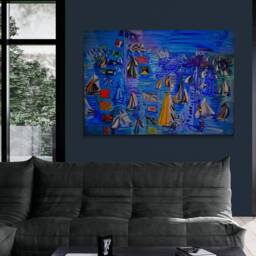 Raoul Dufy Regatta At Cowes Print - Sailing Wall Art - thumbnail 2