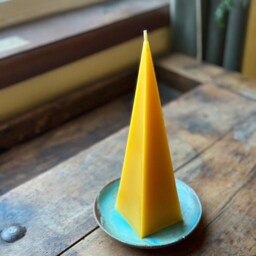 Obelisk Beeswax Candle 100% Pure, Hand Poured Altar Candle - thumbnail 2