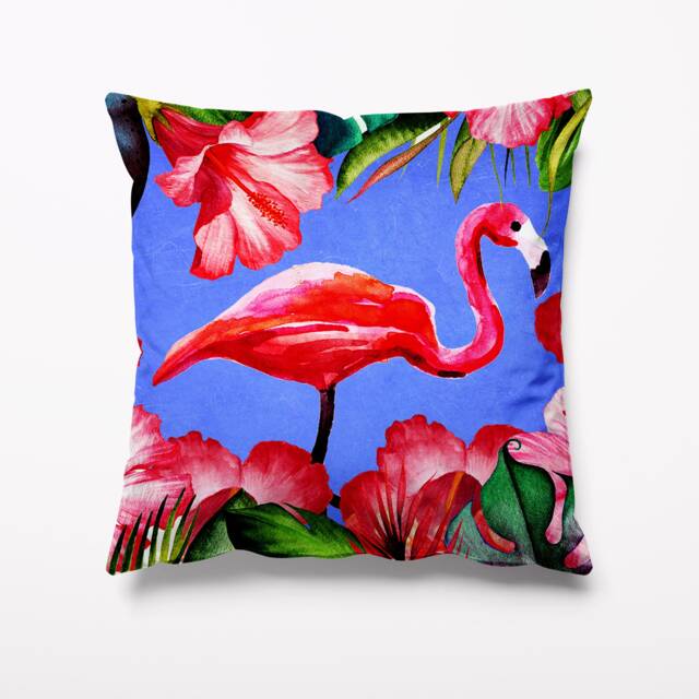 Flamingo Tropical Garden Cushion - Waterproof Outdoor Water Resistant Cushions Pillows 18 - image 1
