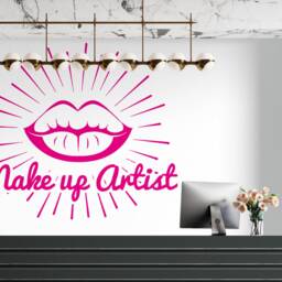 Makeup Artist Lips Vinyl Wall Decal Beauty Salon Decor Hs114 - thumbnail 3