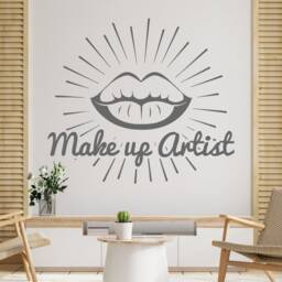 Makeup Artist Lips Vinyl Wall Decal Beauty Salon Decor Hs114 - thumbnail 2