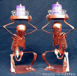 Kneeling Torch Bearers - Set Of 2 Candle Holders - thumbnail 1