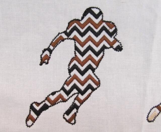 Football Player Chevron Monogram Bx Also All Other - .pes .hus .dst .vp3 .vip .xxx .exp . Jef - Embroidery Design - image 1