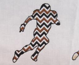 Football Player Chevron Monogram Bx Also All Other - .pes .hus .dst .vp3 .vip .xxx .exp . Jef - Embroidery Design - thumbnail 1