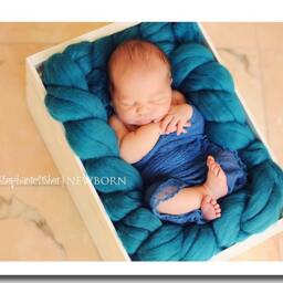Newborn Cheesecloth Wrap, Baby Photography Prop, Wide Color Variety - thumbnail 2